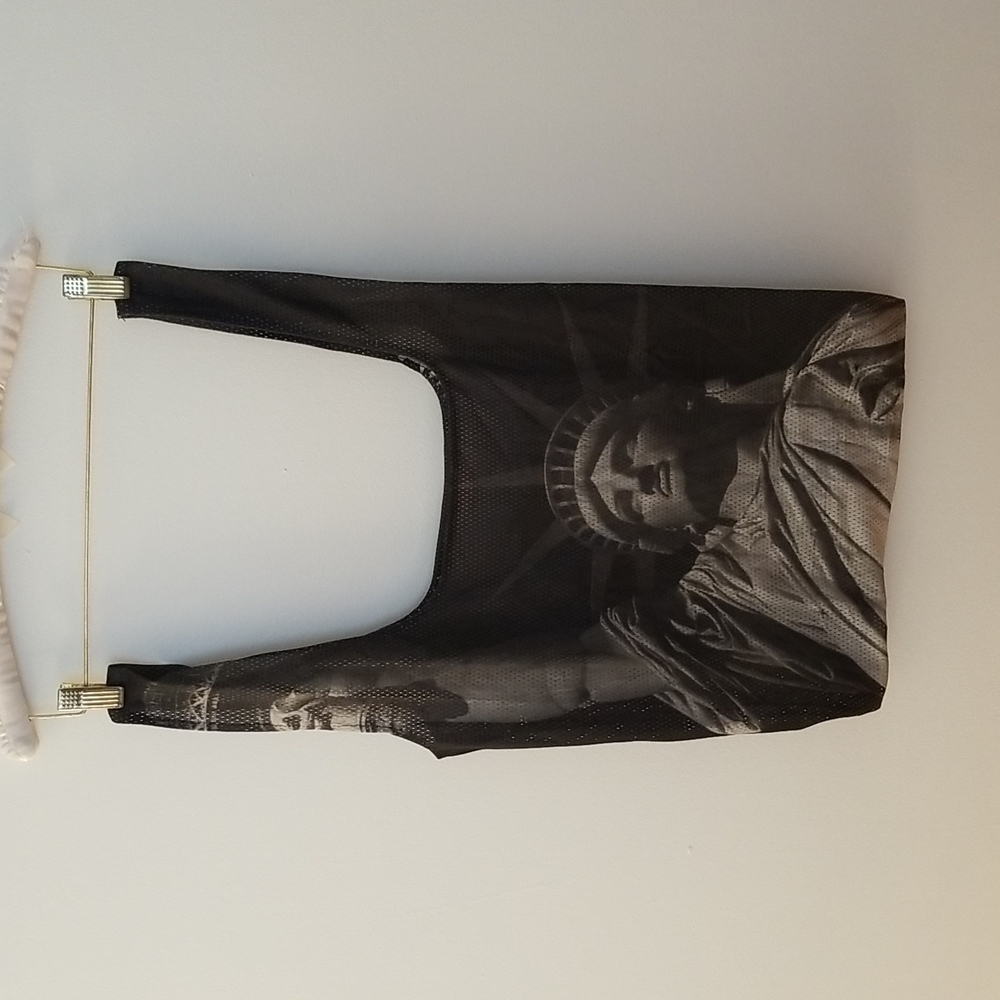 STATUE OF LIBERTY/PLANET EARTH MESH TOTE